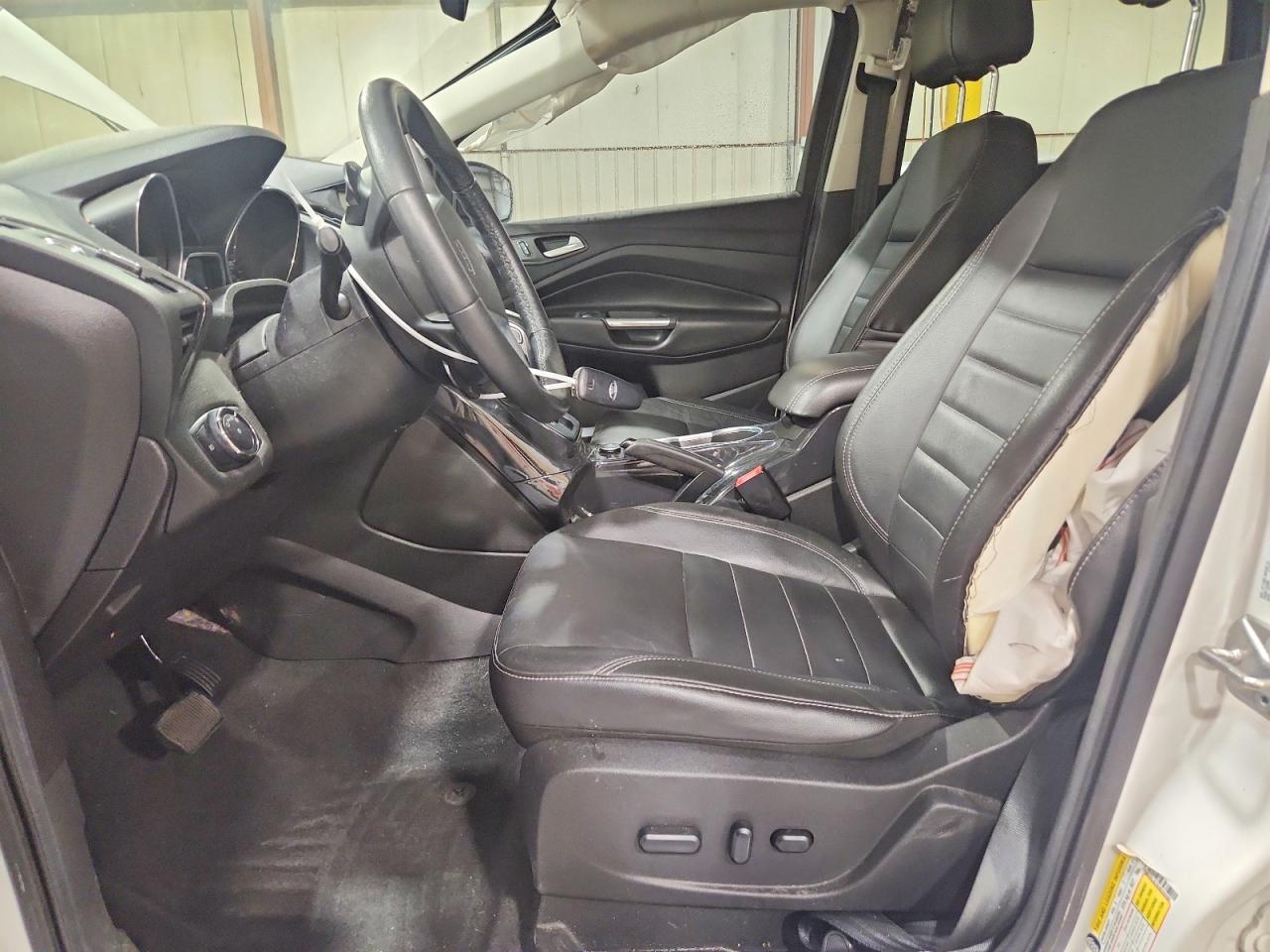 2014 Ford Escape Titanium Белый vin: 1FMCU9J97EUD35500