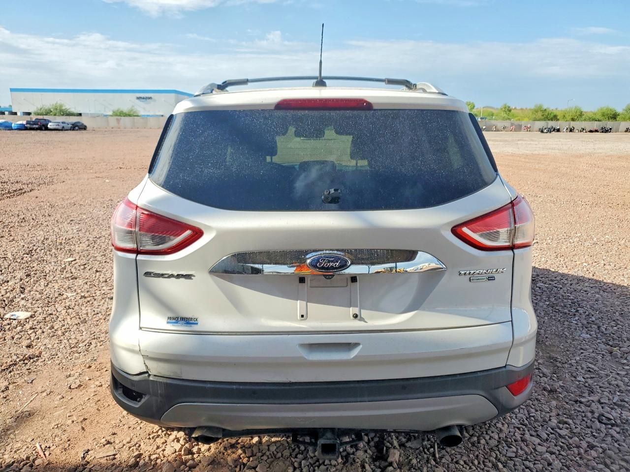 2014 Ford Escape Titanium White vin: 1FMCU9J97EUD62681