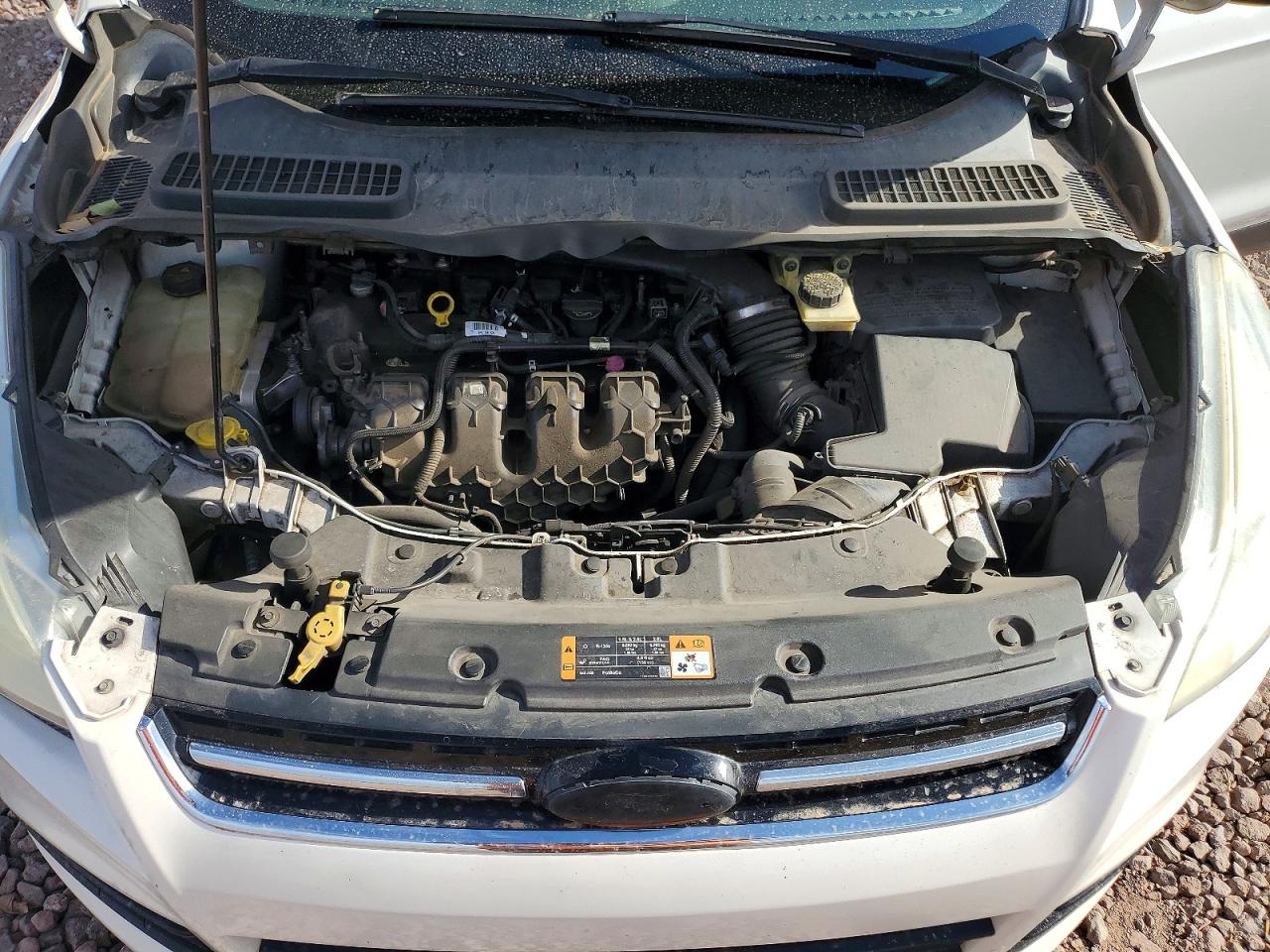 2014 Ford Escape Titanium White vin: 1FMCU9J97EUD62681