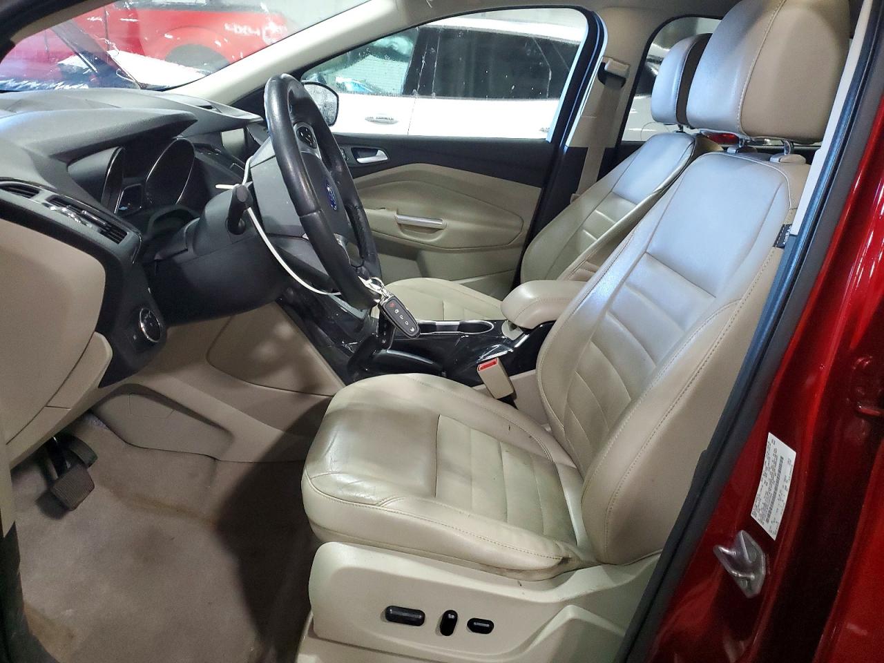 2014 Ford Escape Titanium Red vin: 1FMCU9J97EUD87564