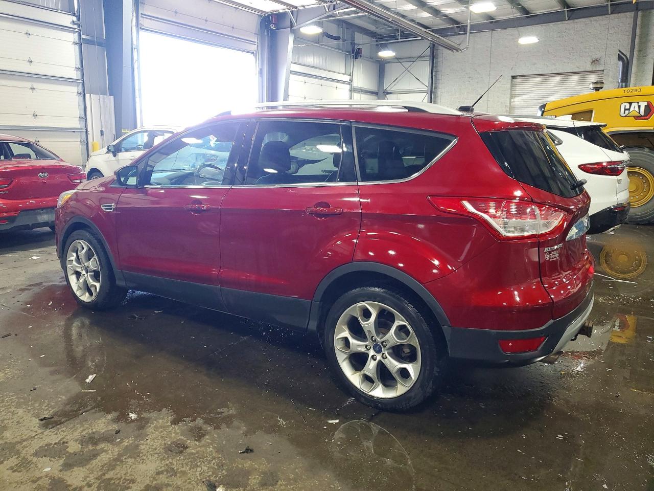 2014 Ford Escape Titanium Red vin: 1FMCU9J97EUD87564