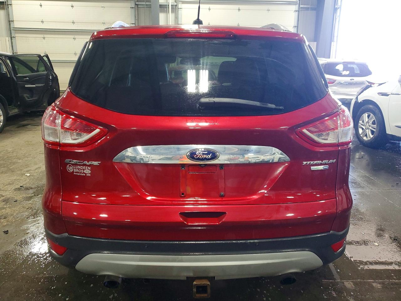 2014 Ford Escape Titanium Red vin: 1FMCU9J97EUD87564