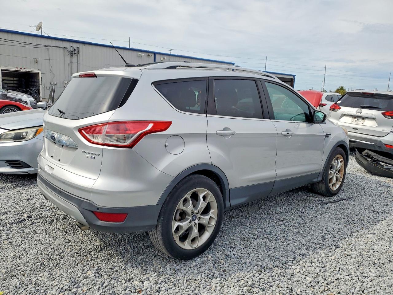 2014 Ford Escape Titanium Silver vin: 1FMCU9J97EUD94174