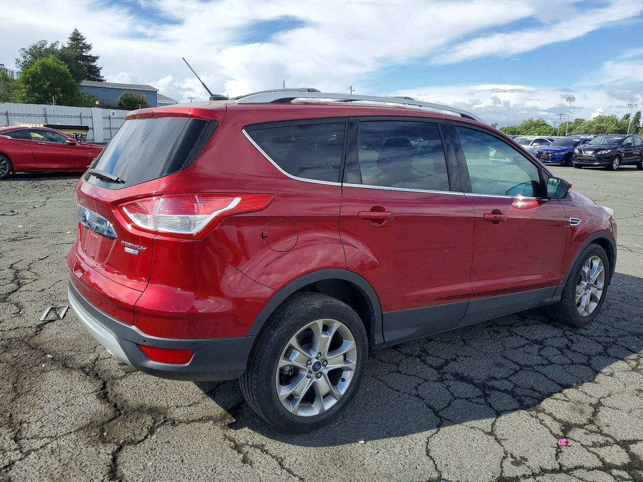 2014 Ford Escape Titanium Красный vin: 1FMCU9J97EUD94398