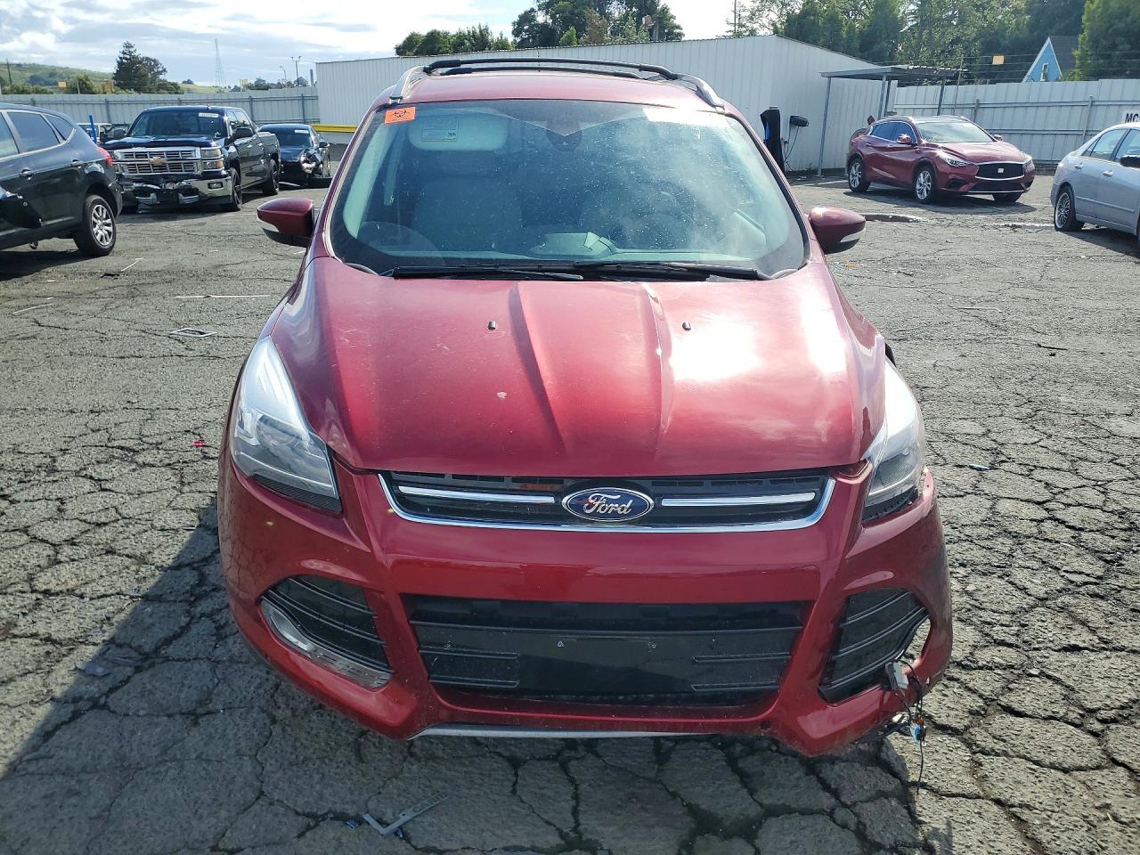 2014 Ford Escape Titanium Красный vin: 1FMCU9J97EUD94398