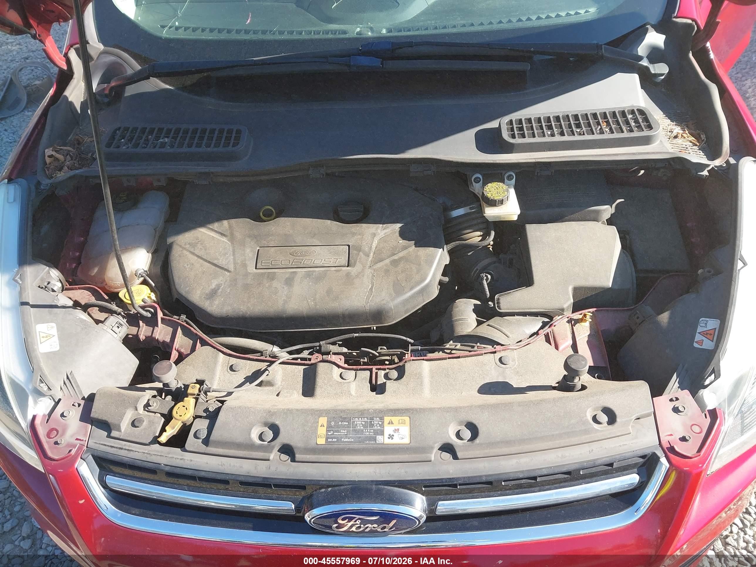 2014 Ford Escape Titanium Red vin: 1FMCU9J97EUE27707