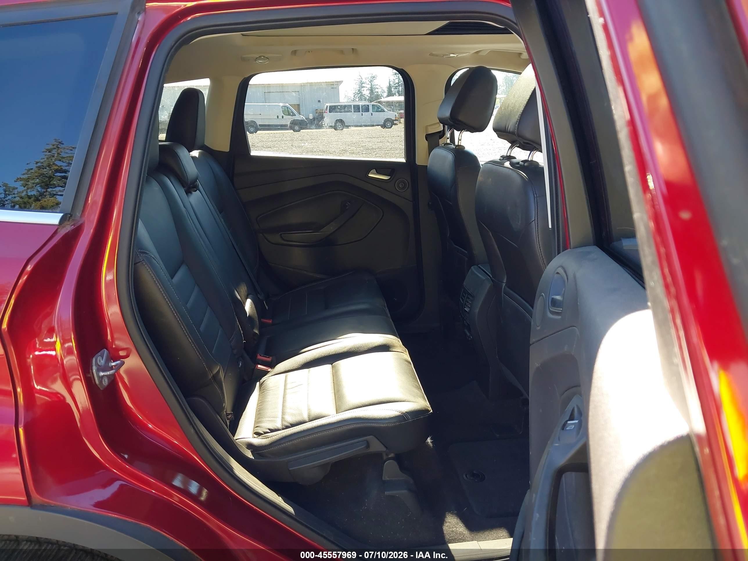 2014 Ford Escape Titanium Red vin: 1FMCU9J97EUE27707