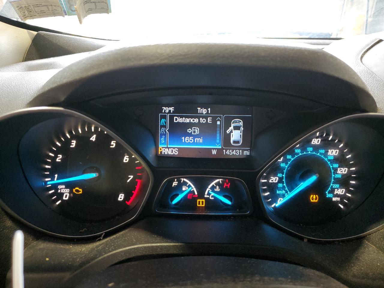 2015 Ford Escape Titanium Gray vin: 1FMCU9J97FUB19339 Damage: Warning Light - Engine, On, Unacceptable