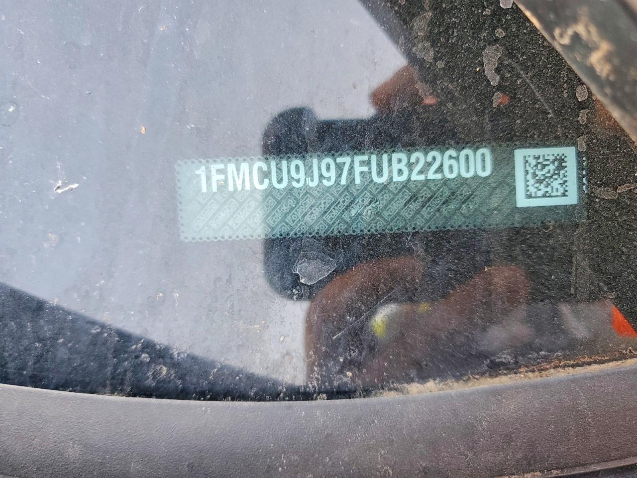 2015 Ford Escape Titanium Black vin: 1FMCU9J97FUB22600
