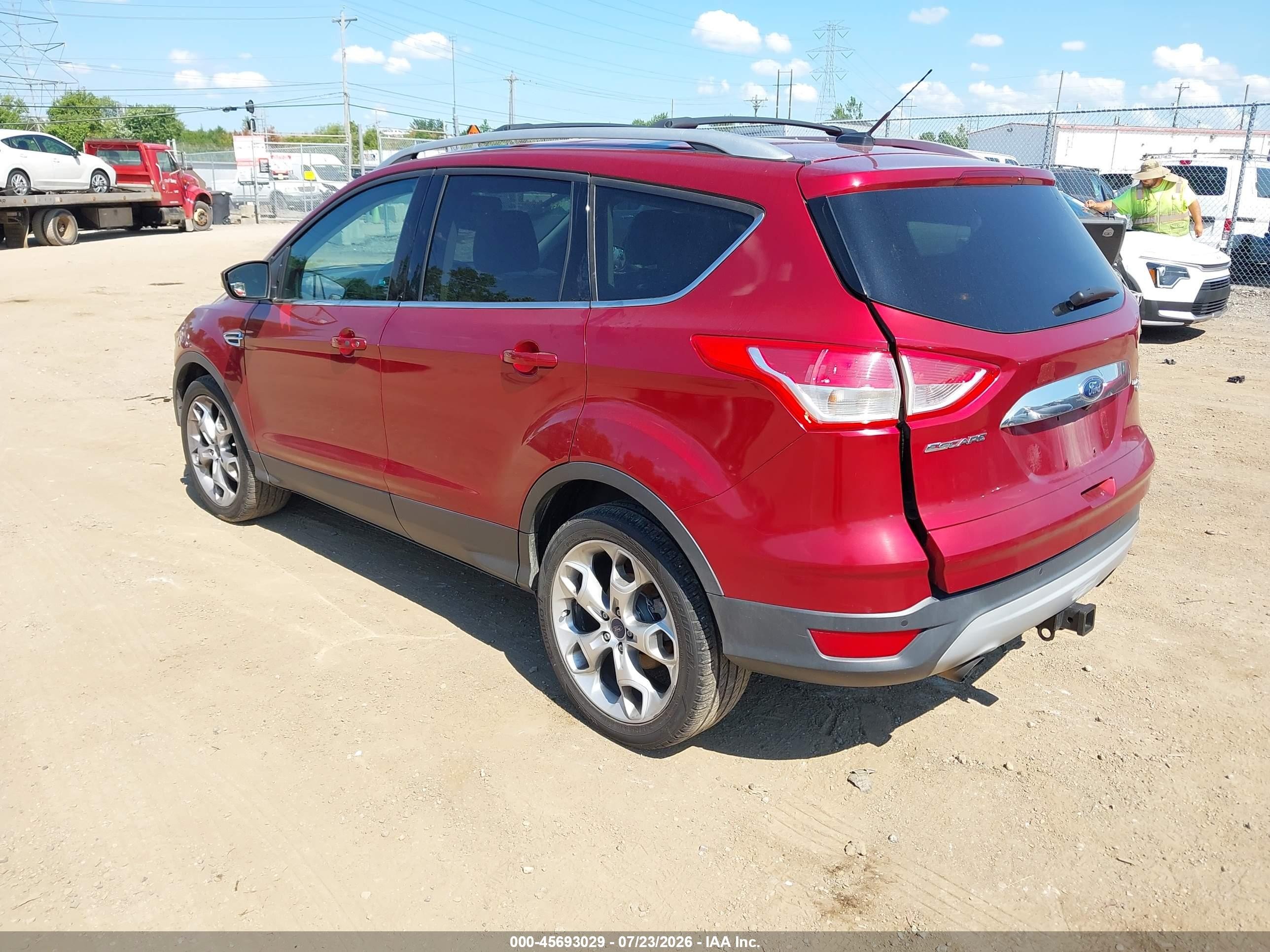2015 Ford Escape Titanium Бордовый vin: 1FMCU9J97FUB59243