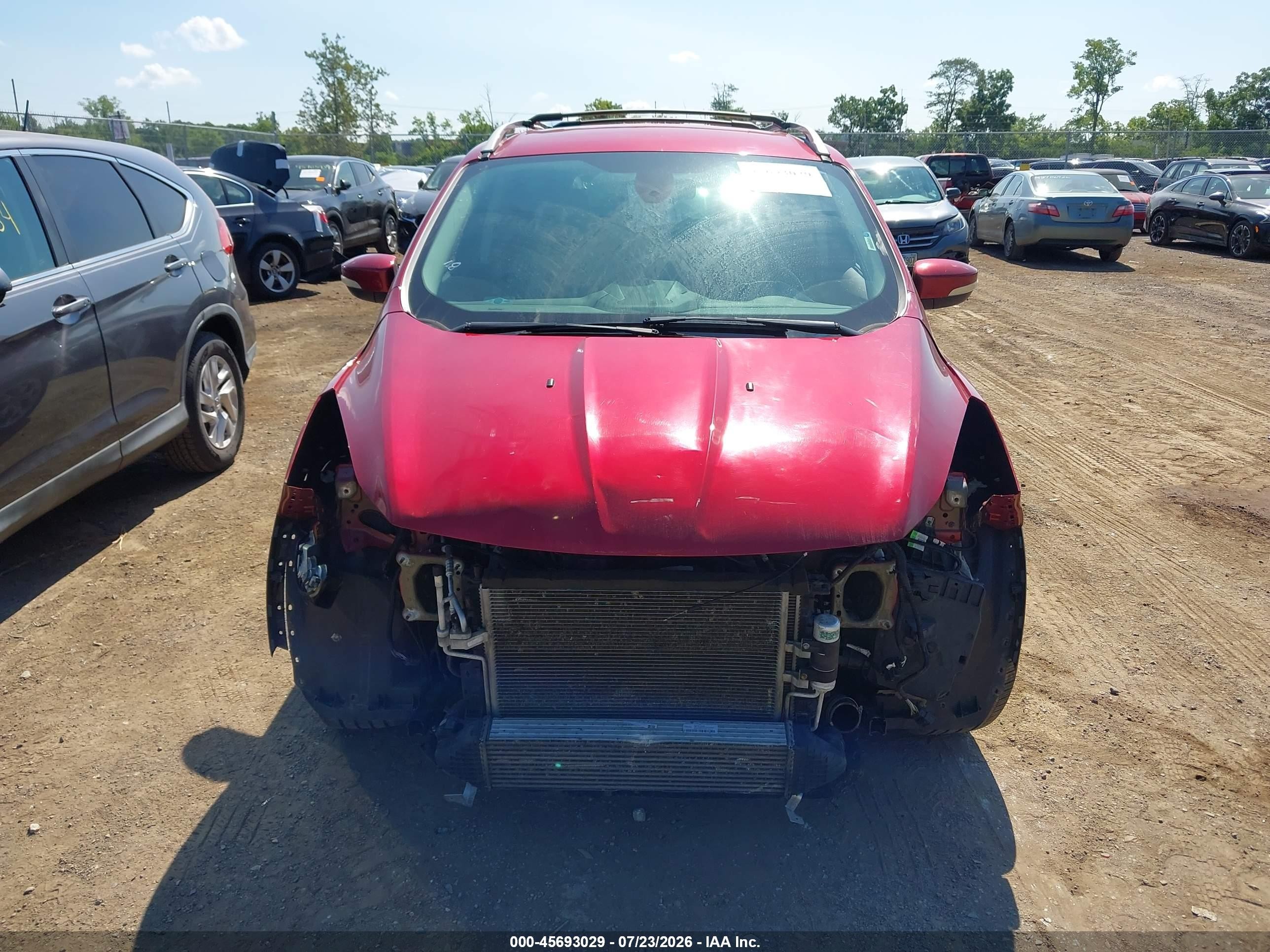 2015 Ford Escape Titanium Бордовый vin: 1FMCU9J97FUB59243