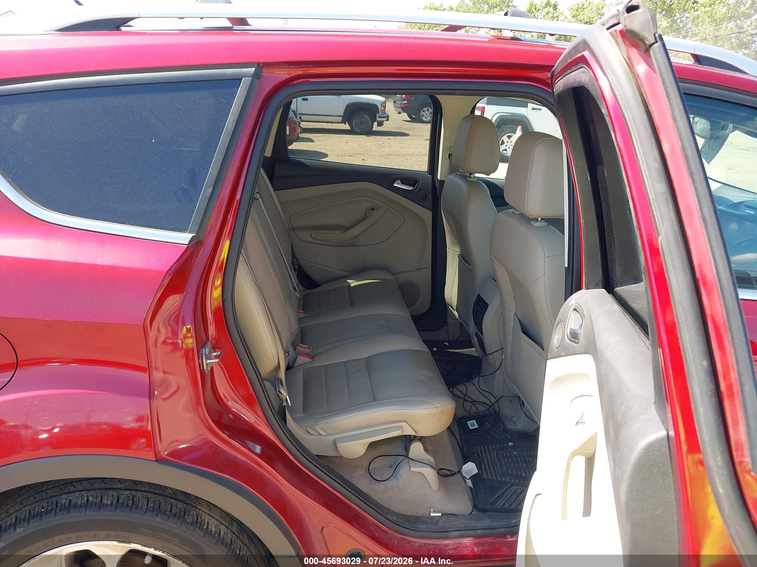 2015 Ford Escape Titanium Бордовый vin: 1FMCU9J97FUB59243