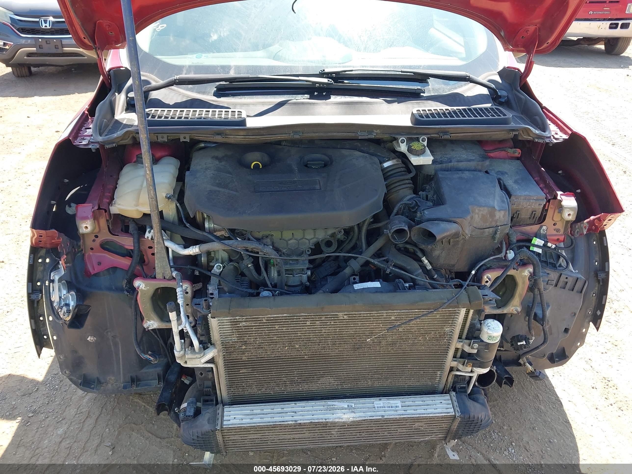 2015 Ford Escape Titanium Бордовый vin: 1FMCU9J97FUB59243