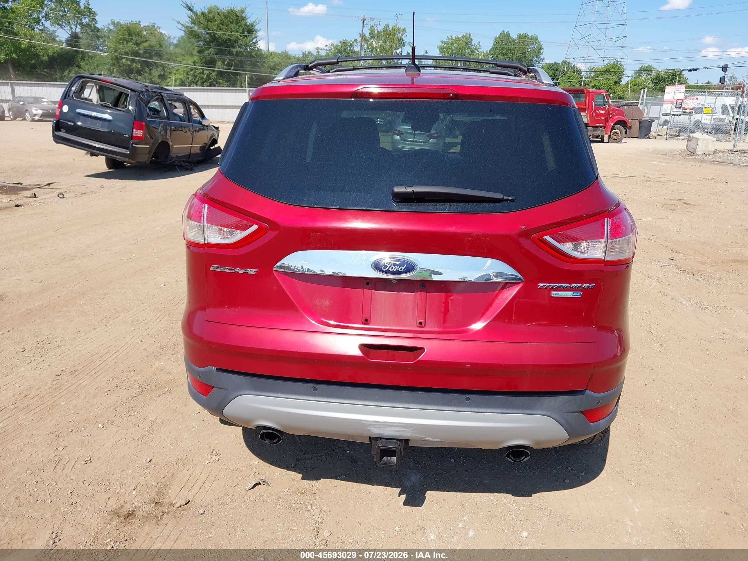 2015 Ford Escape Titanium Бордовый vin: 1FMCU9J97FUB59243