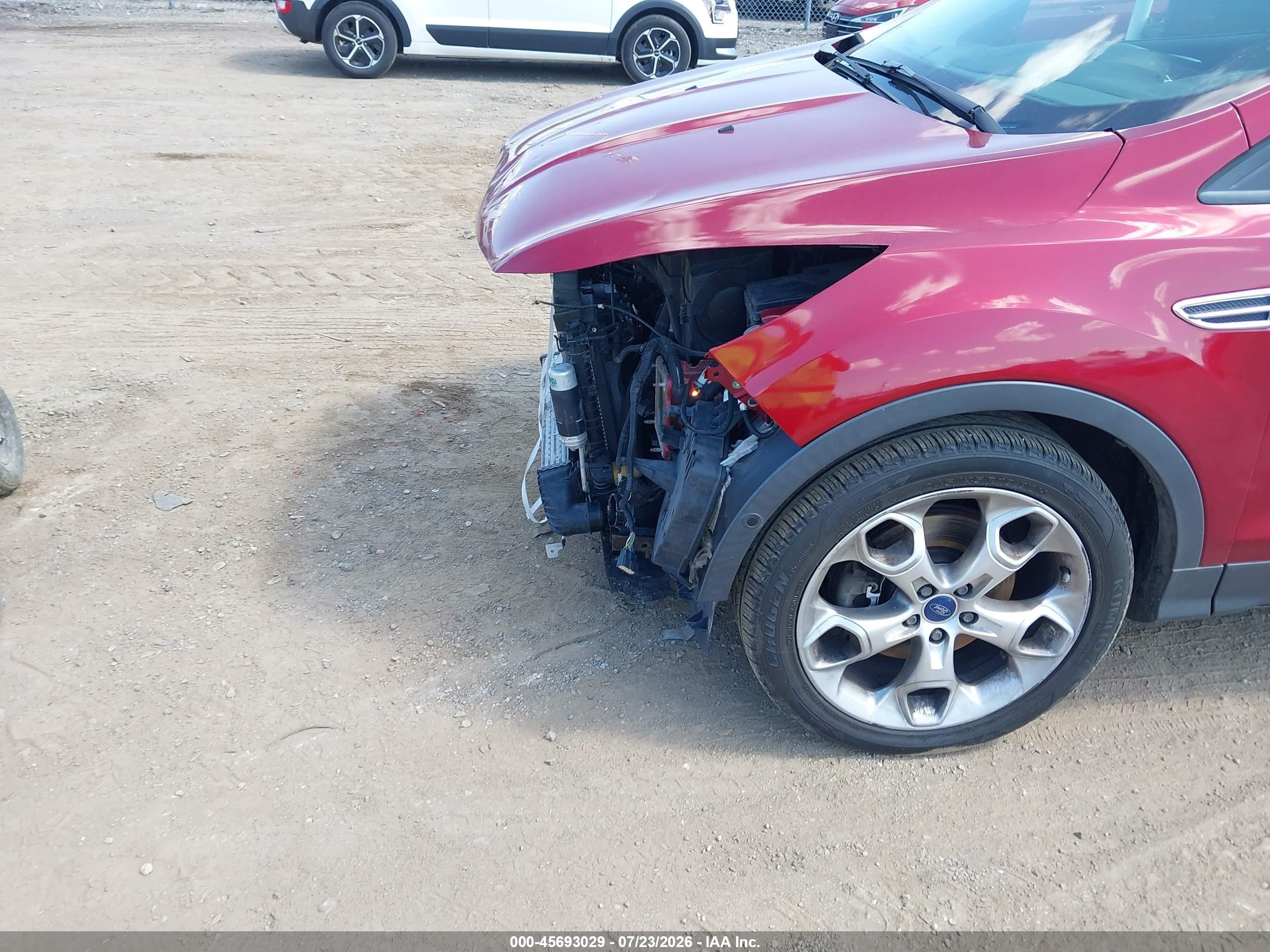 2015 Ford Escape Titanium Бордовый vin: 1FMCU9J97FUB59243