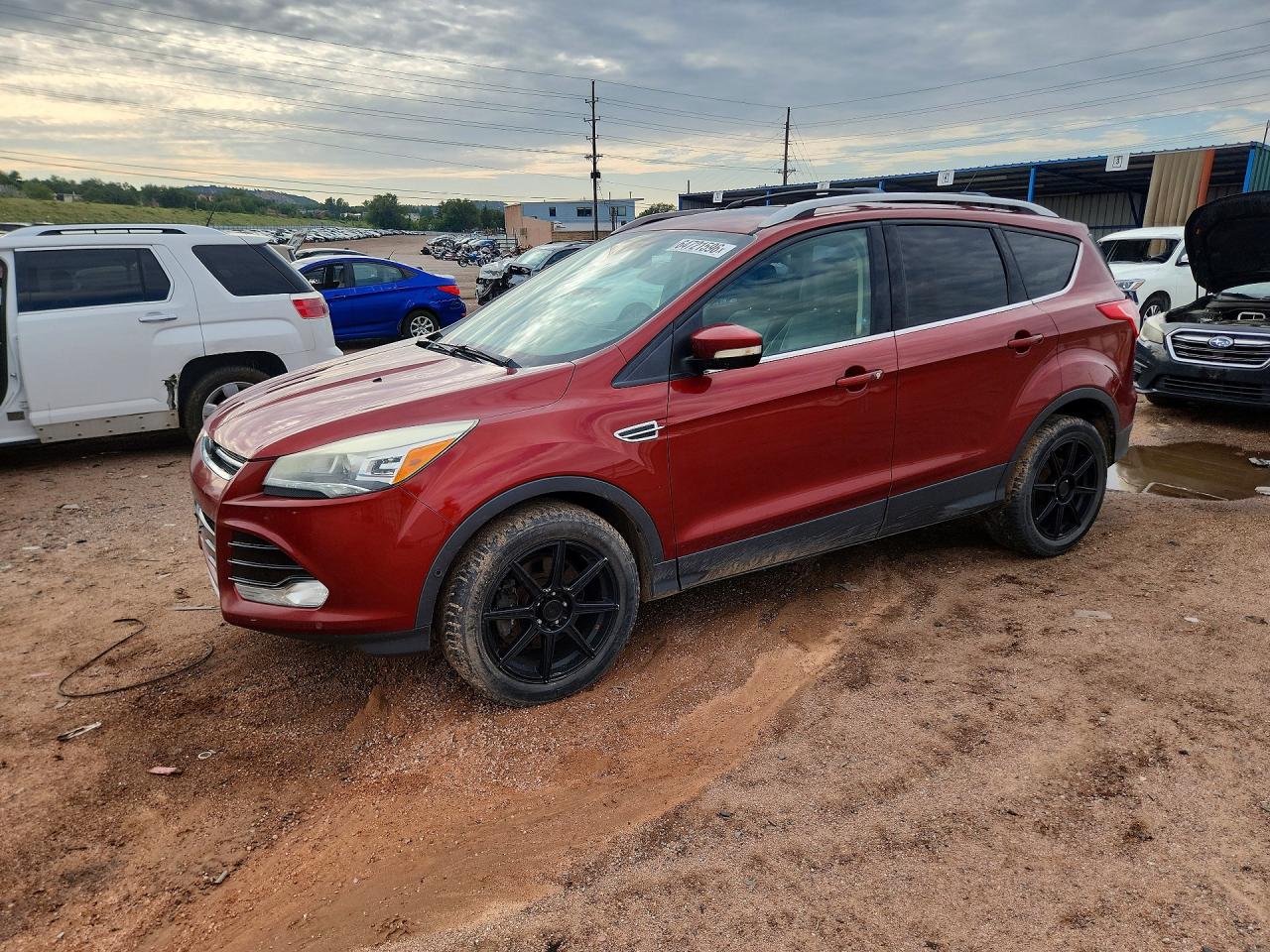 2015 Ford Escape Titanium Orange vin: 1FMCU9J97FUB81095