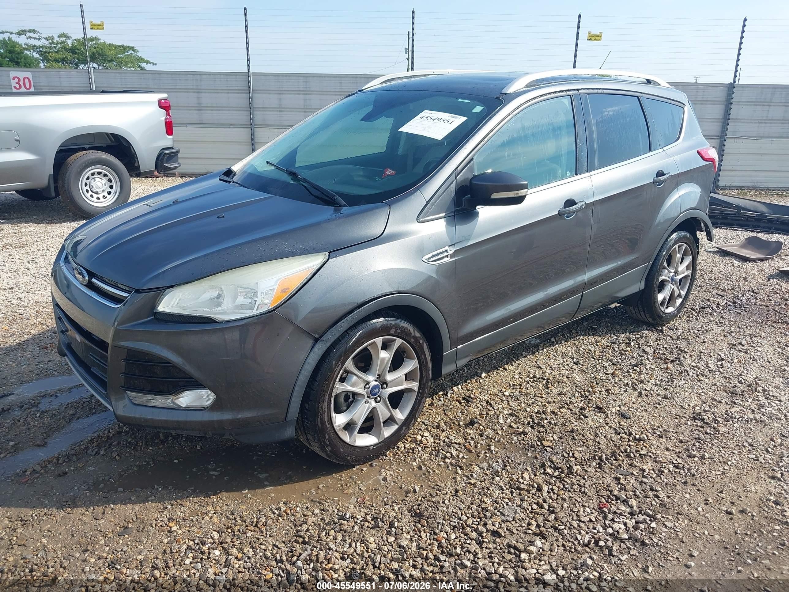 2015 Ford Escape Titanium Серый vin: 1FMCU9J97FUC29291