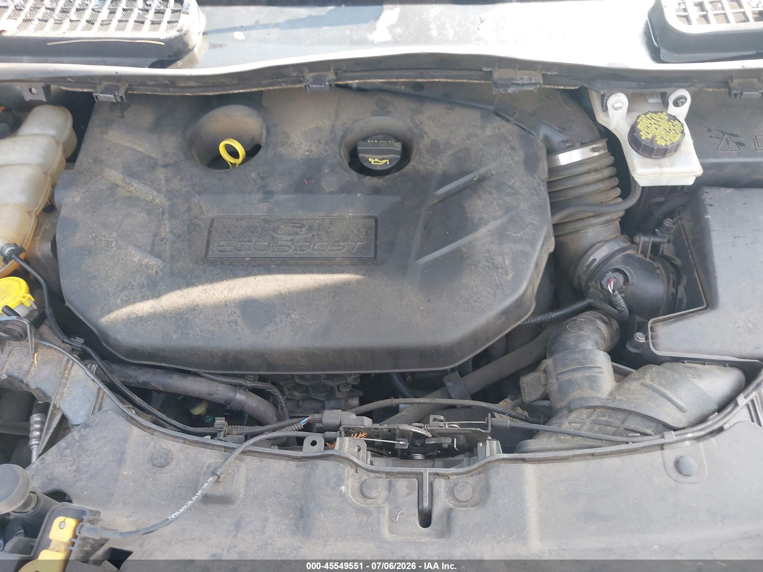 2015 Ford Escape Titanium Серый vin: 1FMCU9J97FUC29291