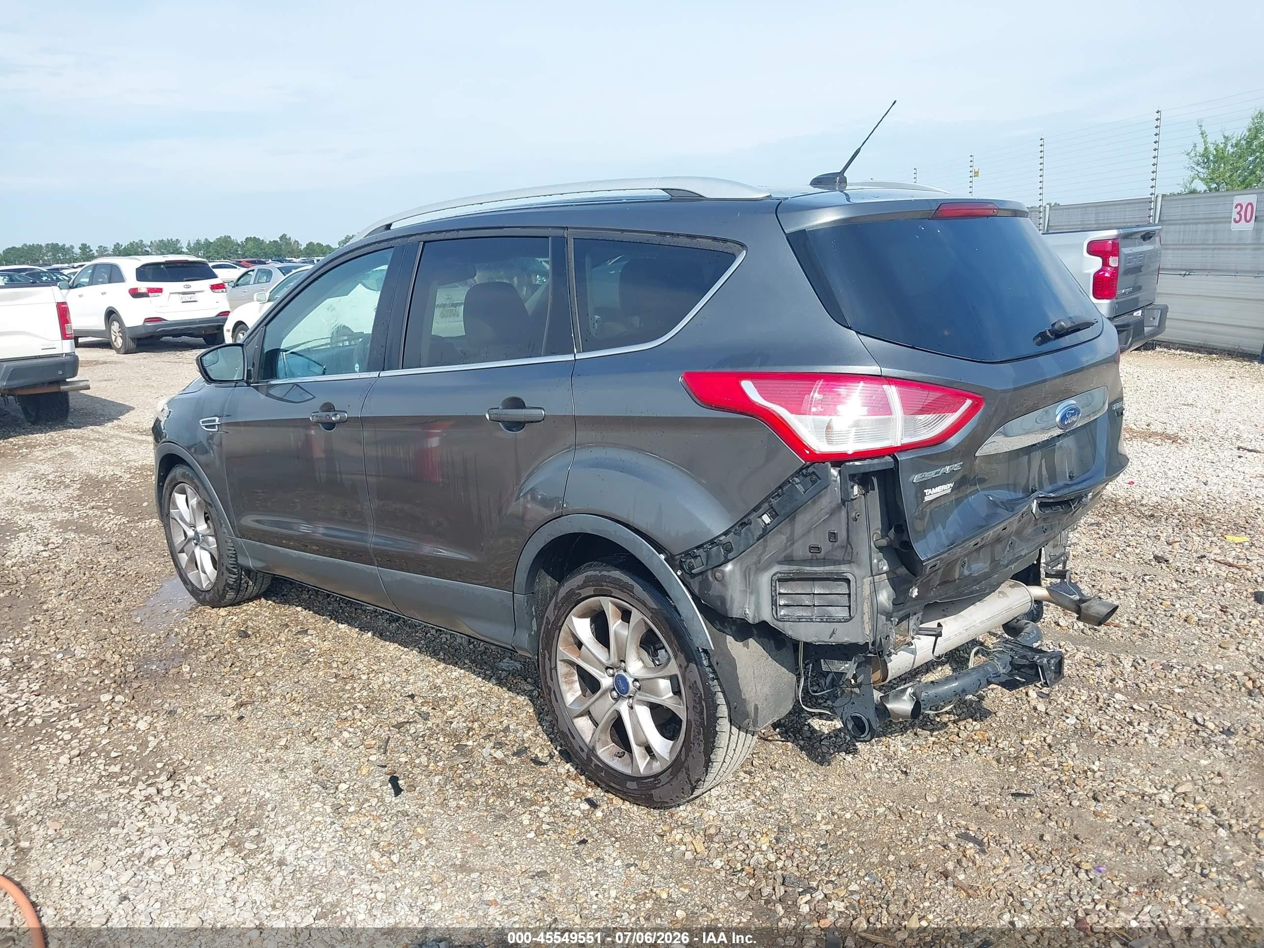 2015 Ford Escape Titanium Серый vin: 1FMCU9J97FUC29291