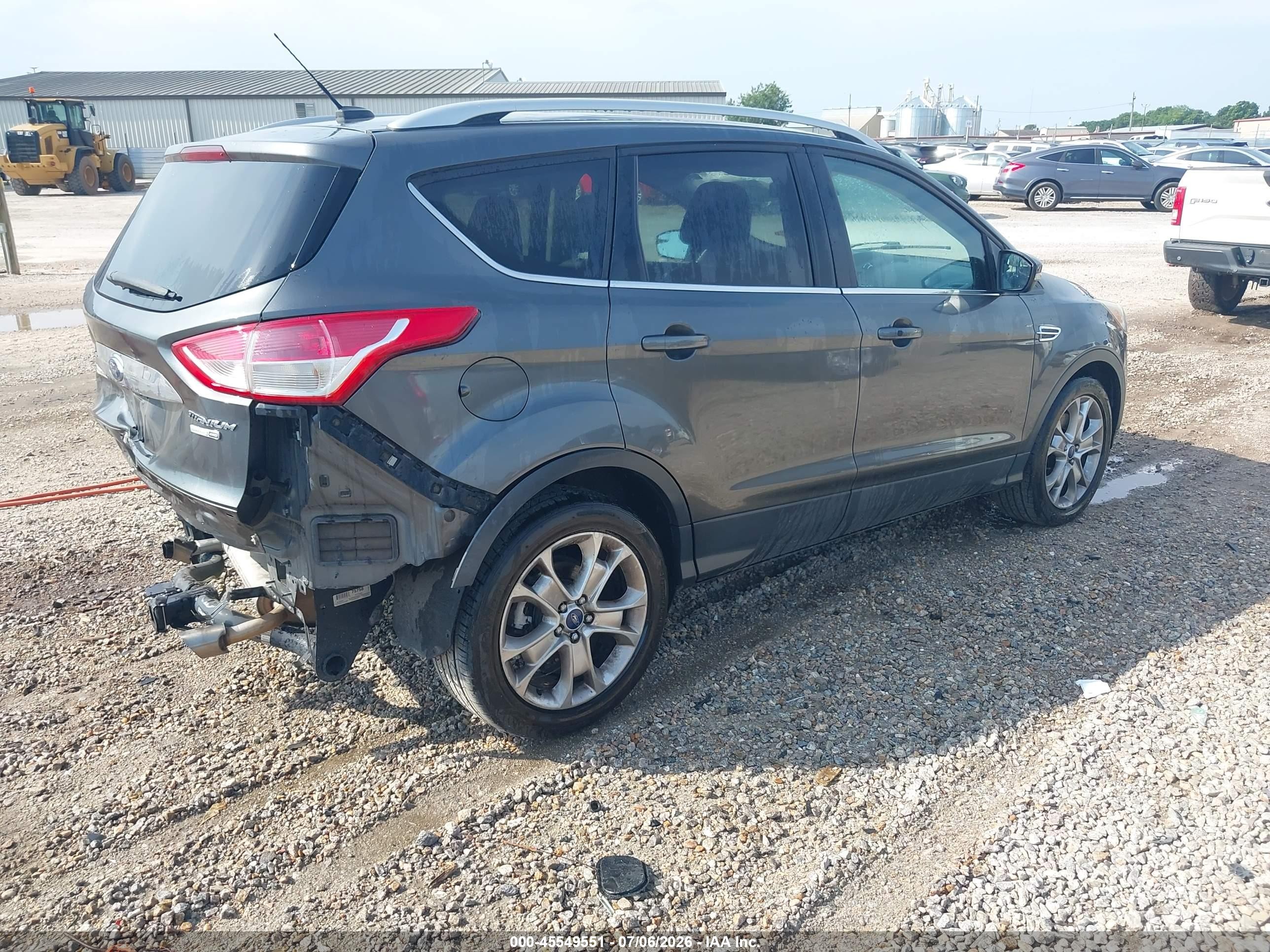 2015 Ford Escape Titanium Серый vin: 1FMCU9J97FUC29291