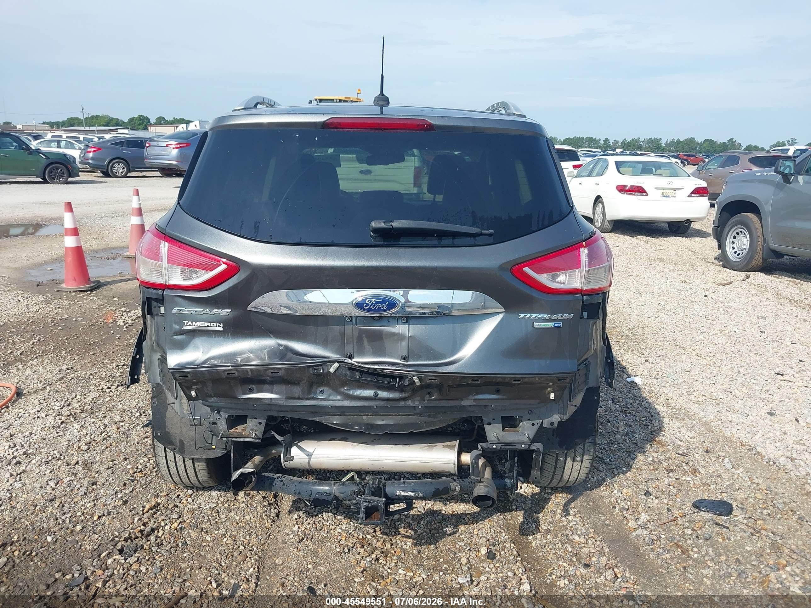 2015 Ford Escape Titanium Серый vin: 1FMCU9J97FUC29291