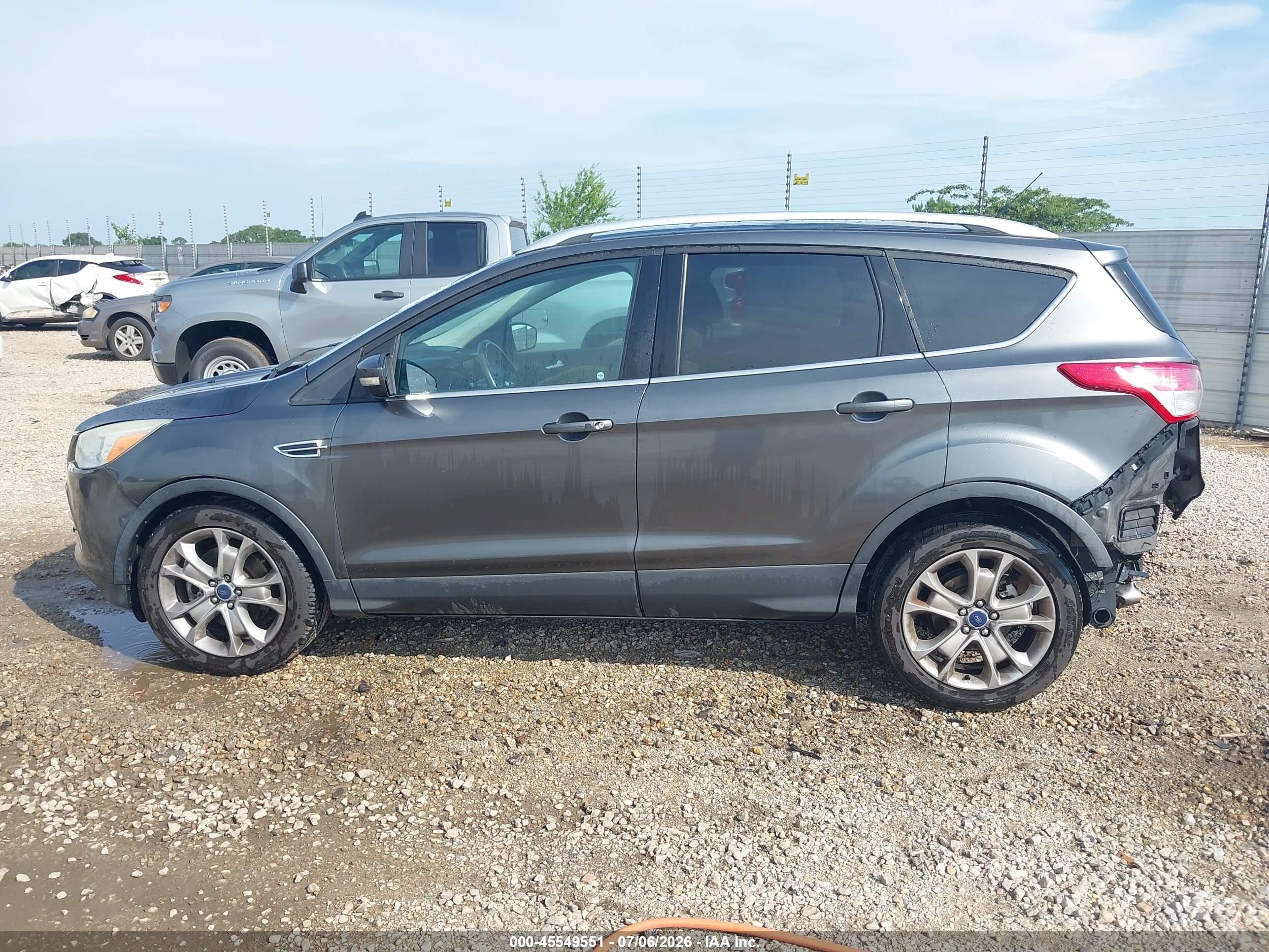 2015 Ford Escape Titanium Серый vin: 1FMCU9J97FUC29291