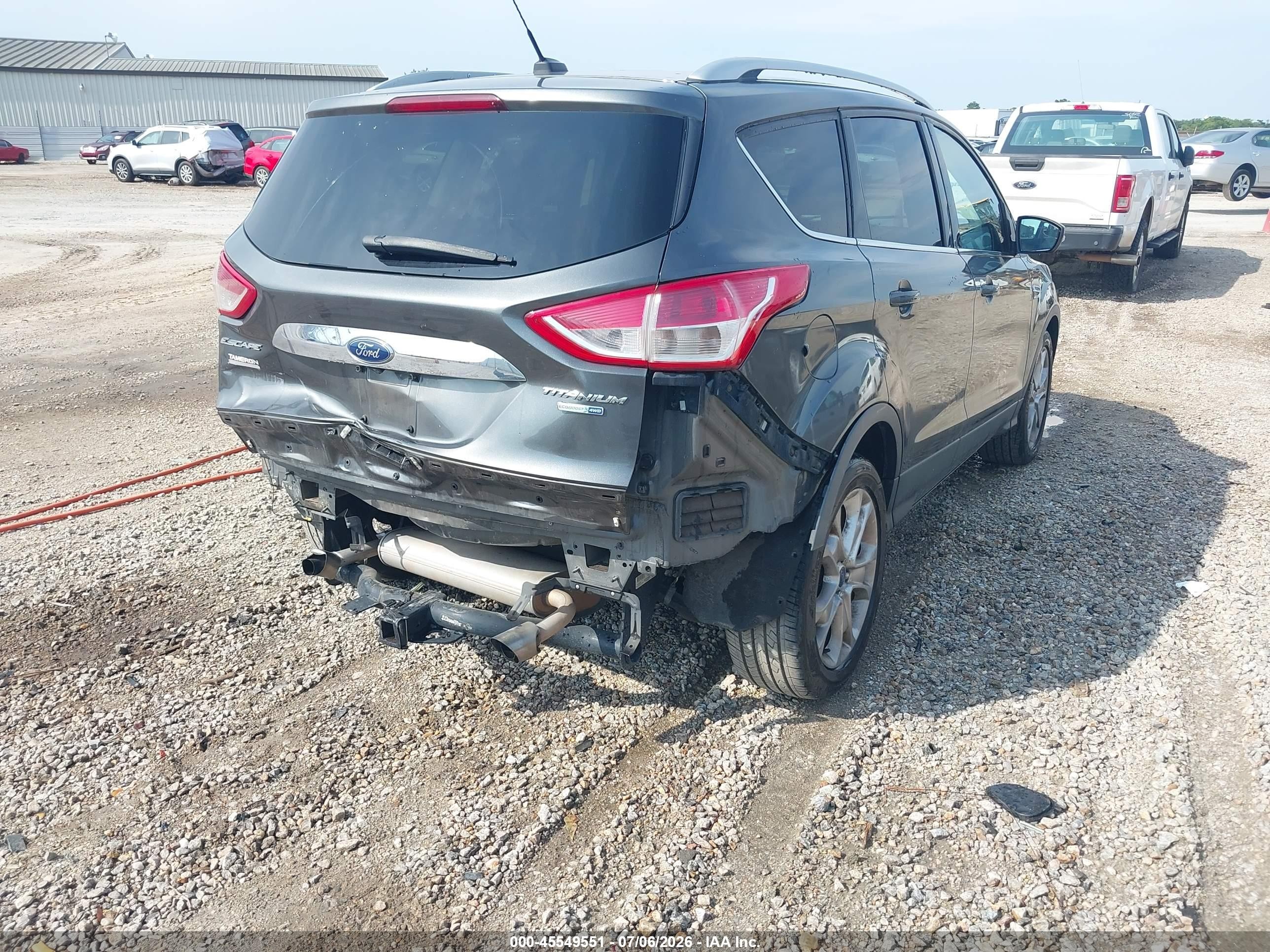 2015 Ford Escape Titanium Серый vin: 1FMCU9J97FUC29291