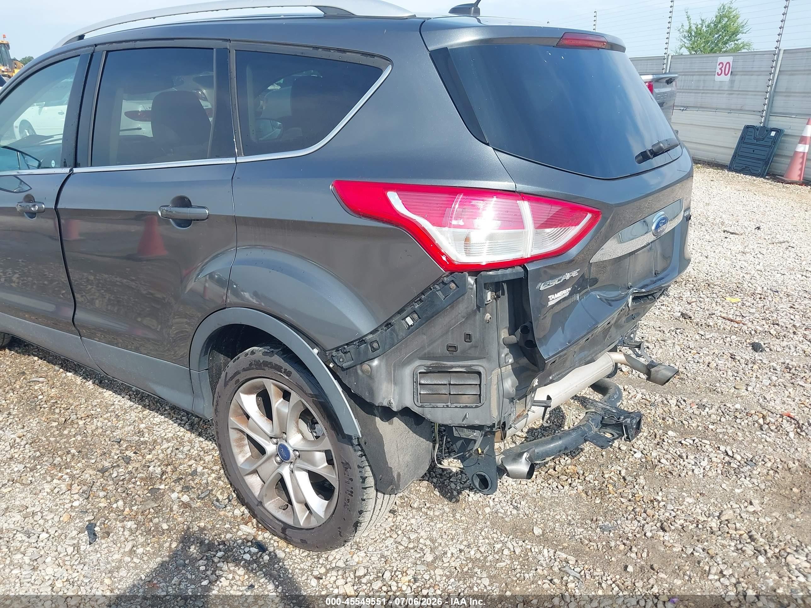 2015 Ford Escape Titanium Серый vin: 1FMCU9J97FUC29291