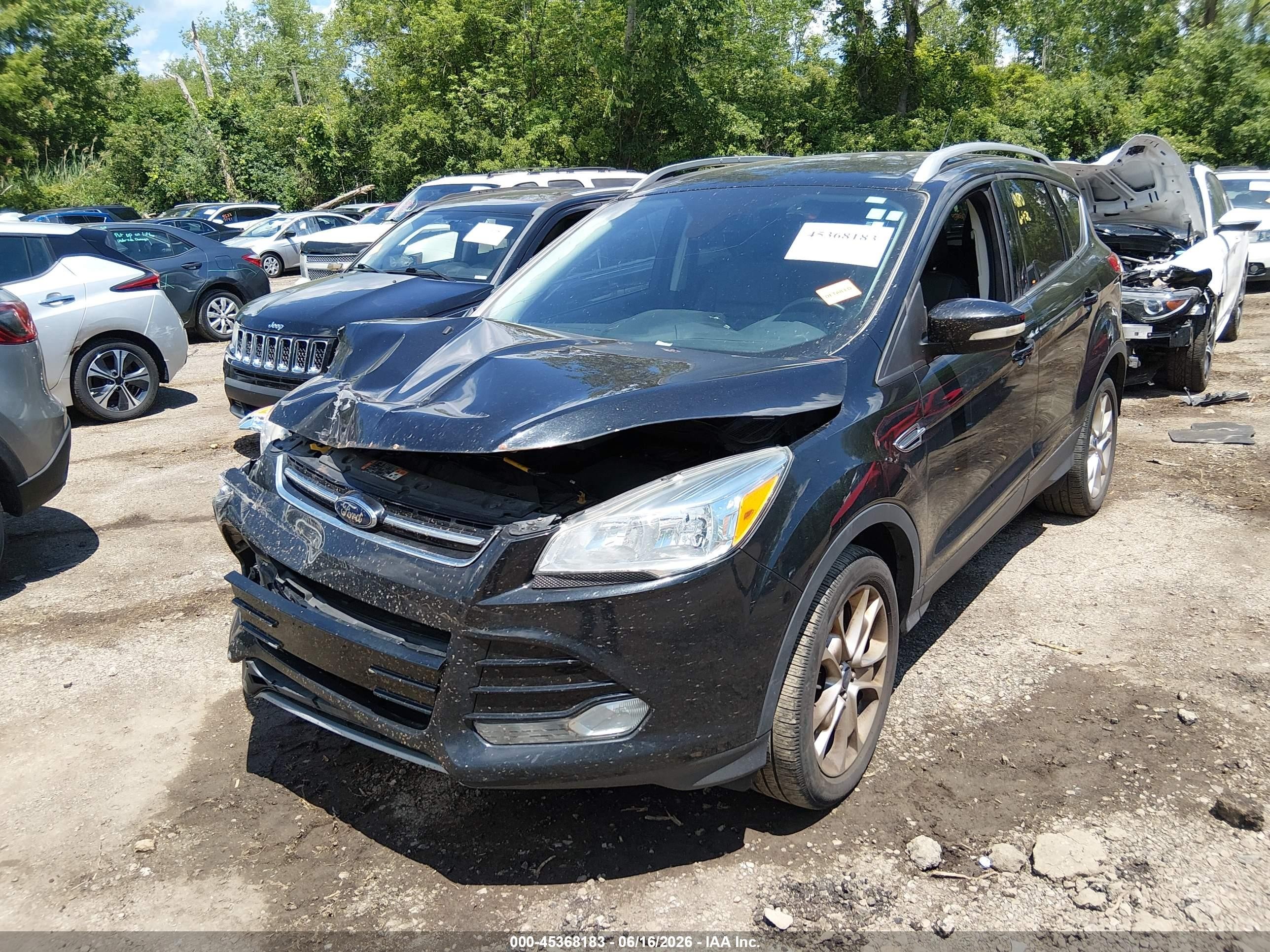2015 Ford Escape Titanium Gray vin: 1FMCU9J97FUC41621