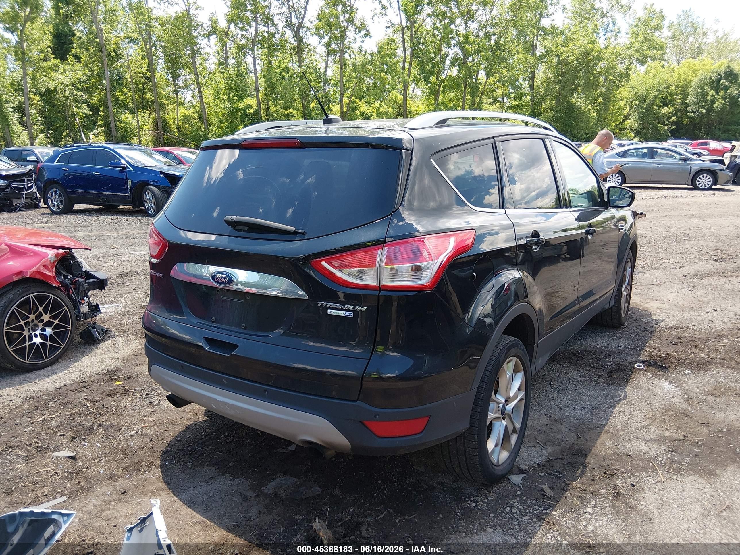 2015 Ford Escape Titanium Gray vin: 1FMCU9J97FUC41621