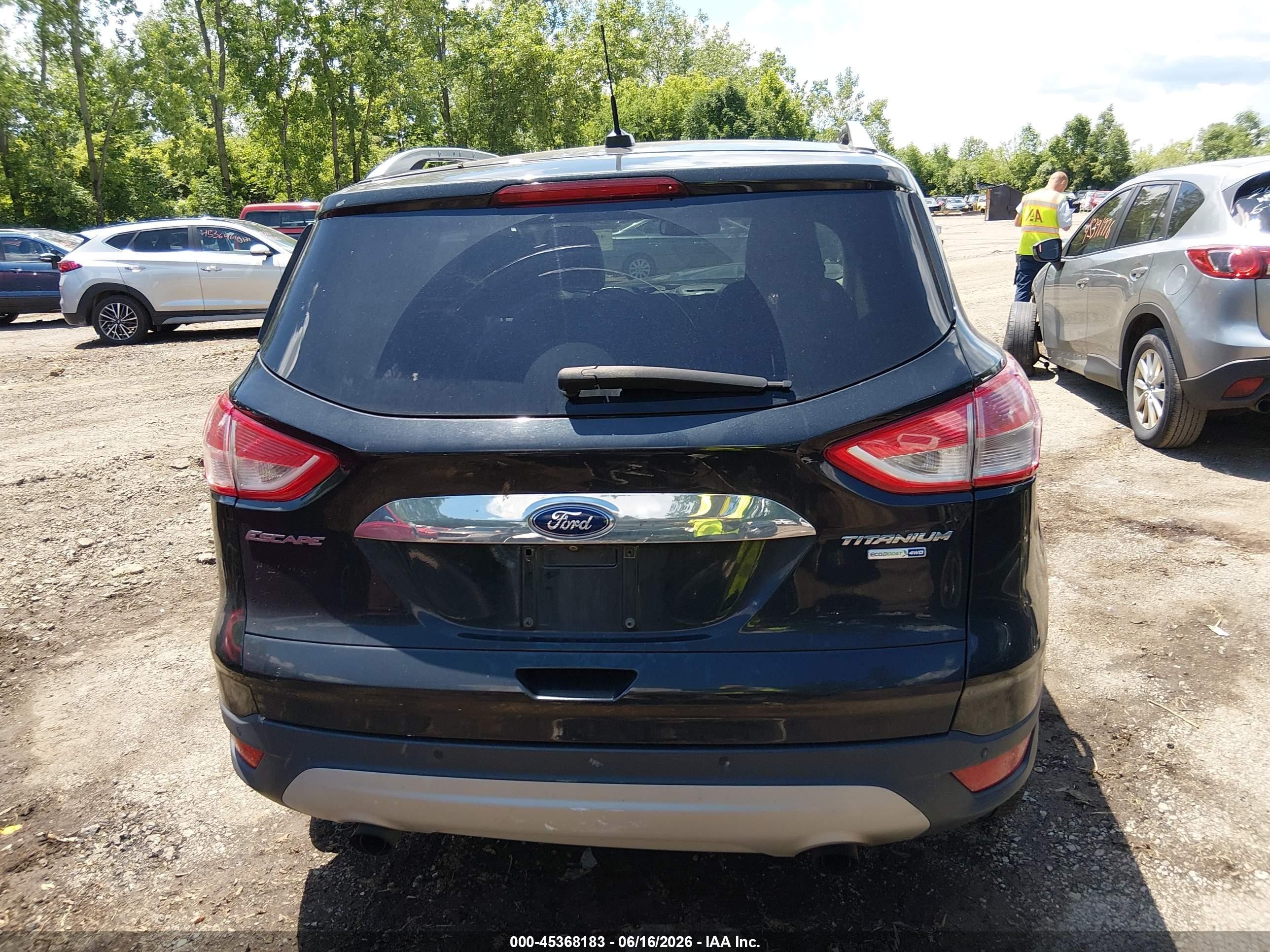 2015 Ford Escape Titanium Gray vin: 1FMCU9J97FUC41621