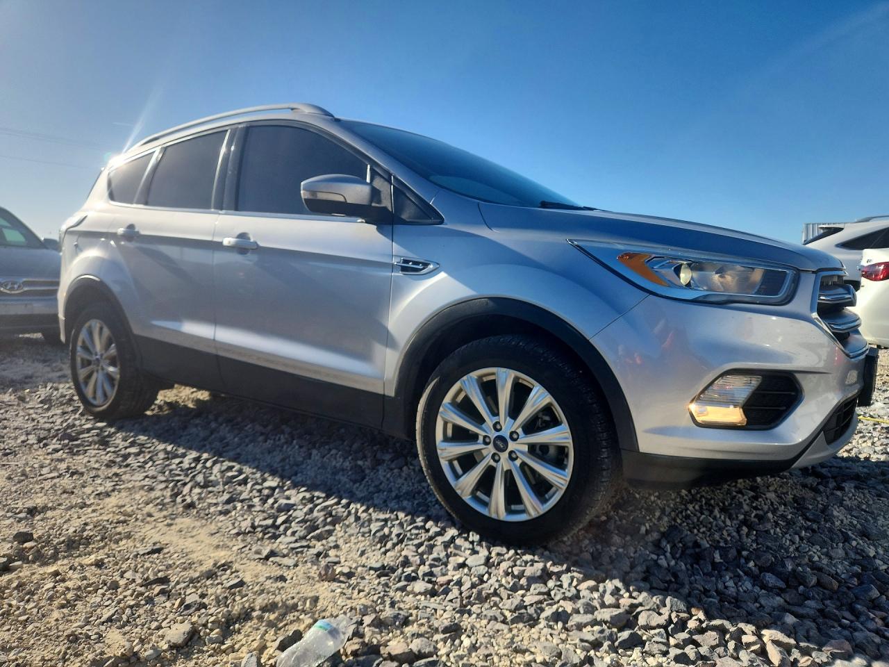 2017 Ford Escape Titanium Silver vin: 1FMCU9J97HUA63213