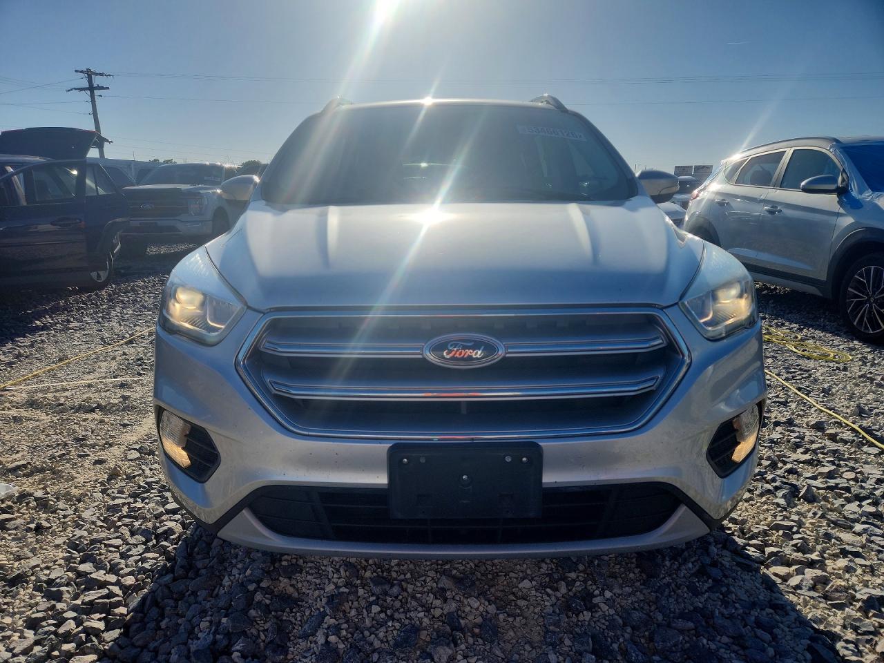 2017 Ford Escape Titanium Silver vin: 1FMCU9J97HUA63213