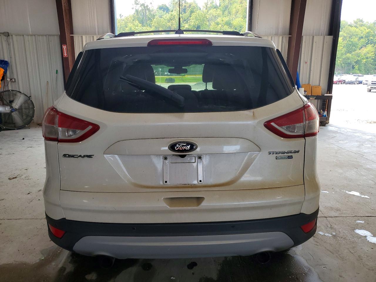 2013 Ford Escape Titanium White vin: 1FMCU9J98DUA02575