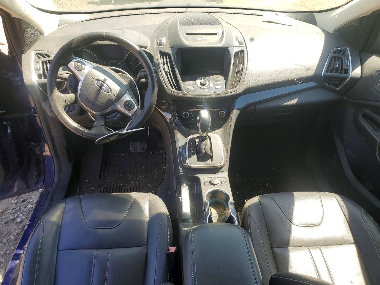 2013 Ford Escape Titanium Синий vin: 1FMCU9J98DUB14311