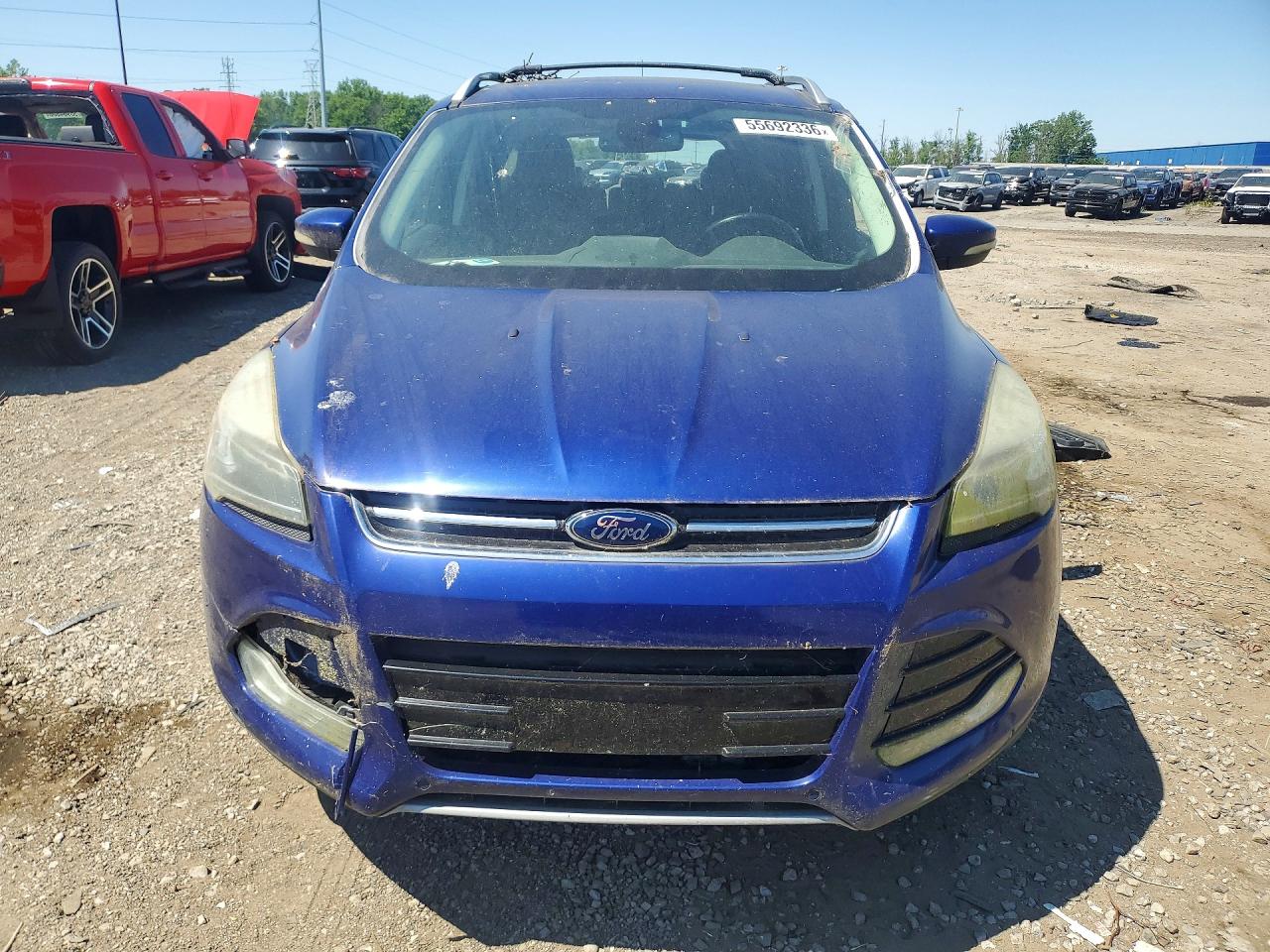 2013 Ford Escape Titanium Синий vin: 1FMCU9J98DUB14311