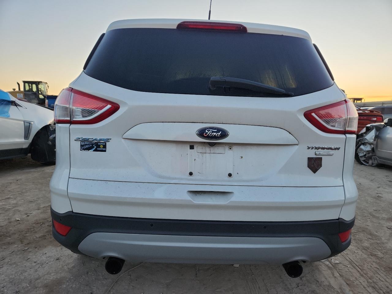 2013 Ford Escape Titanium White vin: 1FMCU9J98DUB23283