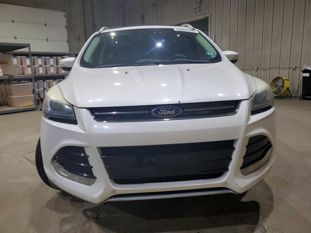 2013 Ford Escape Titanium Белый vin: 1FMCU9J98DUB58843