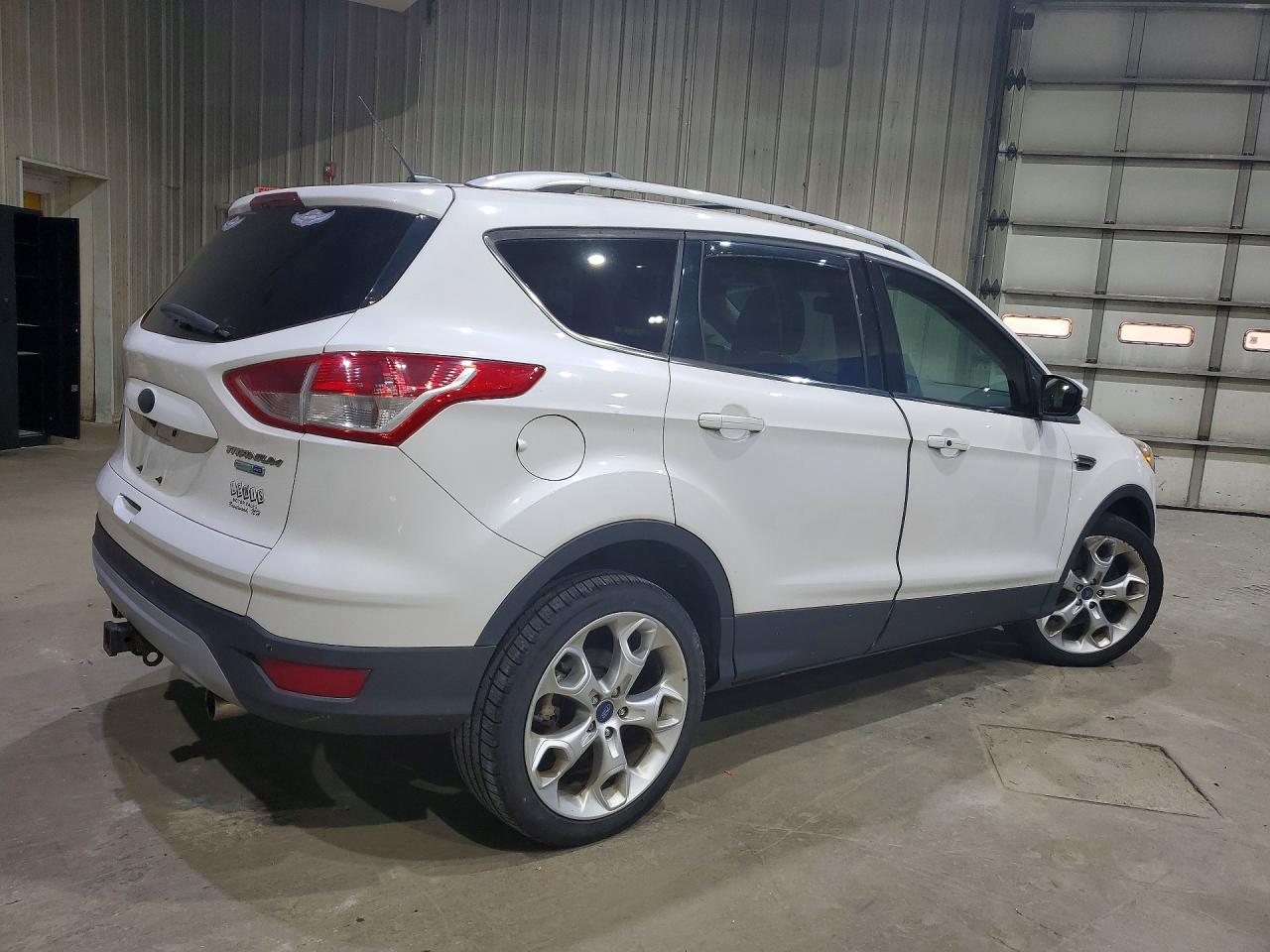 2013 Ford Escape Titanium Белый vin: 1FMCU9J98DUB58843