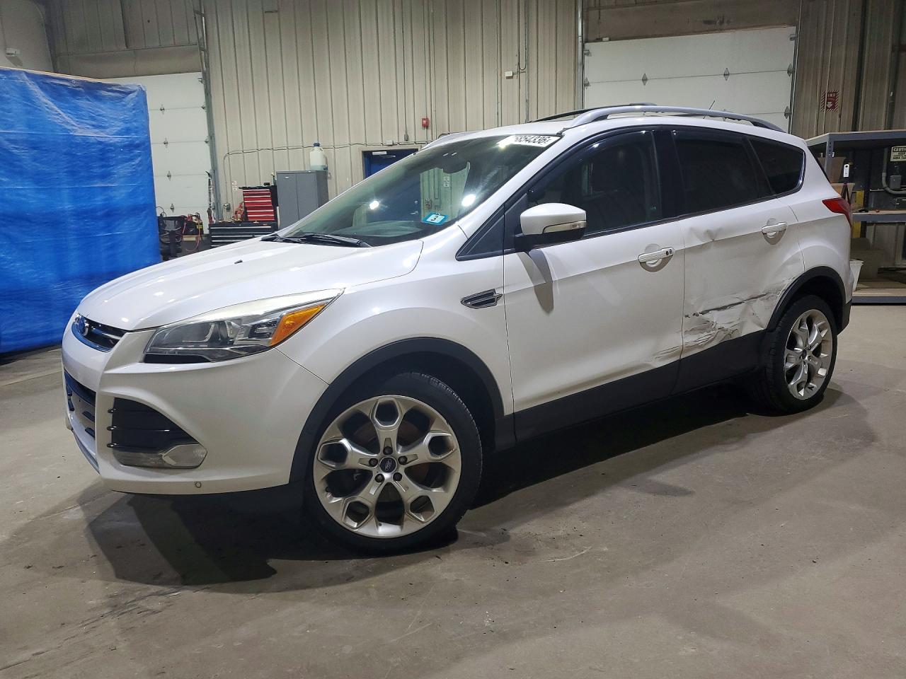 2013 Ford Escape Titanium Белый vin: 1FMCU9J98DUB58843