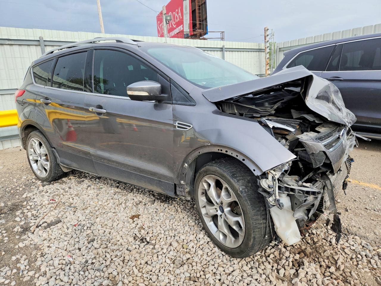2013 Ford Escape Titanium Серый vin: 1FMCU9J98DUC61714