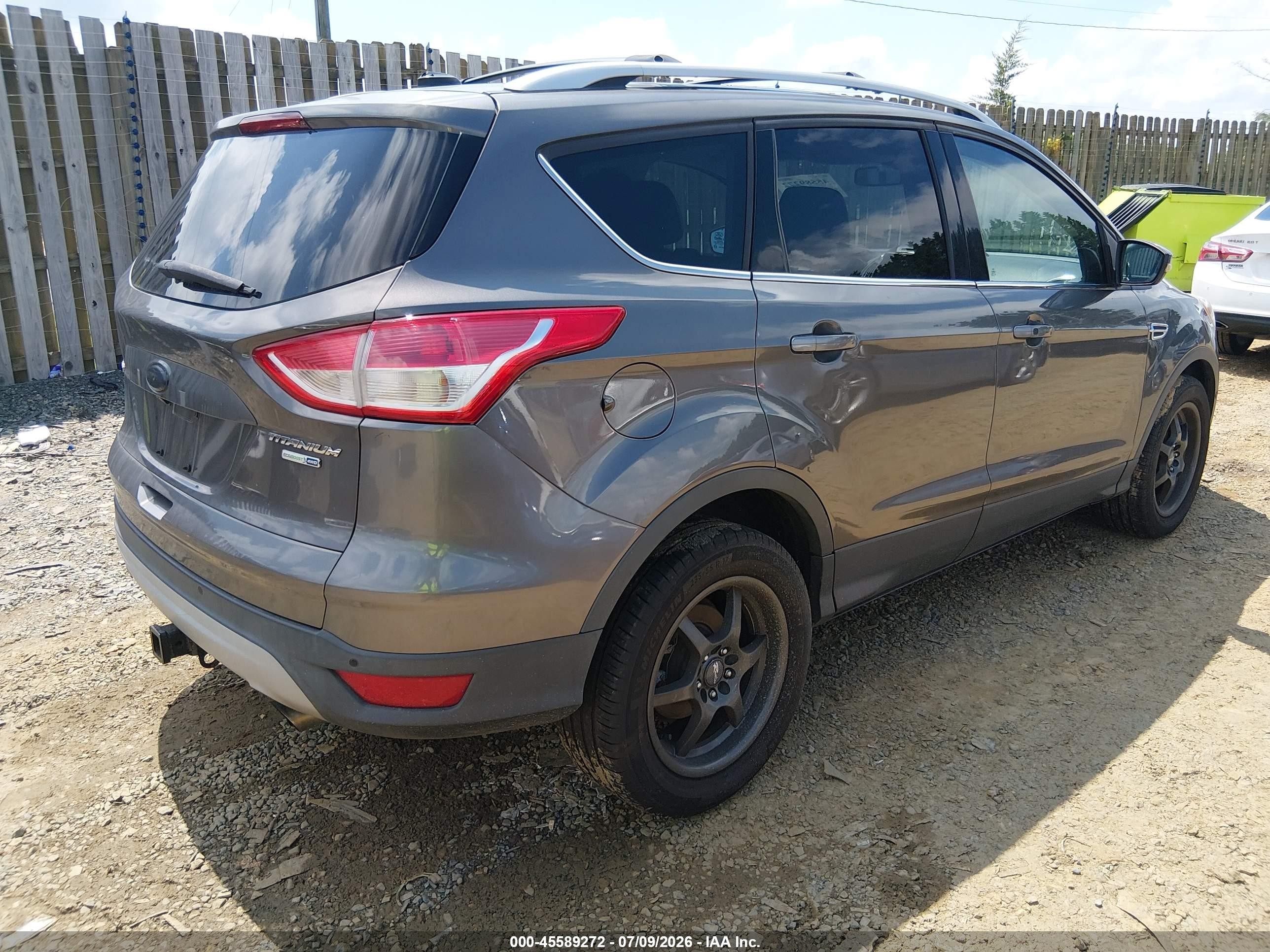 2013 Ford Escape Titanium Gray vin: 1FMCU9J98DUD28005
