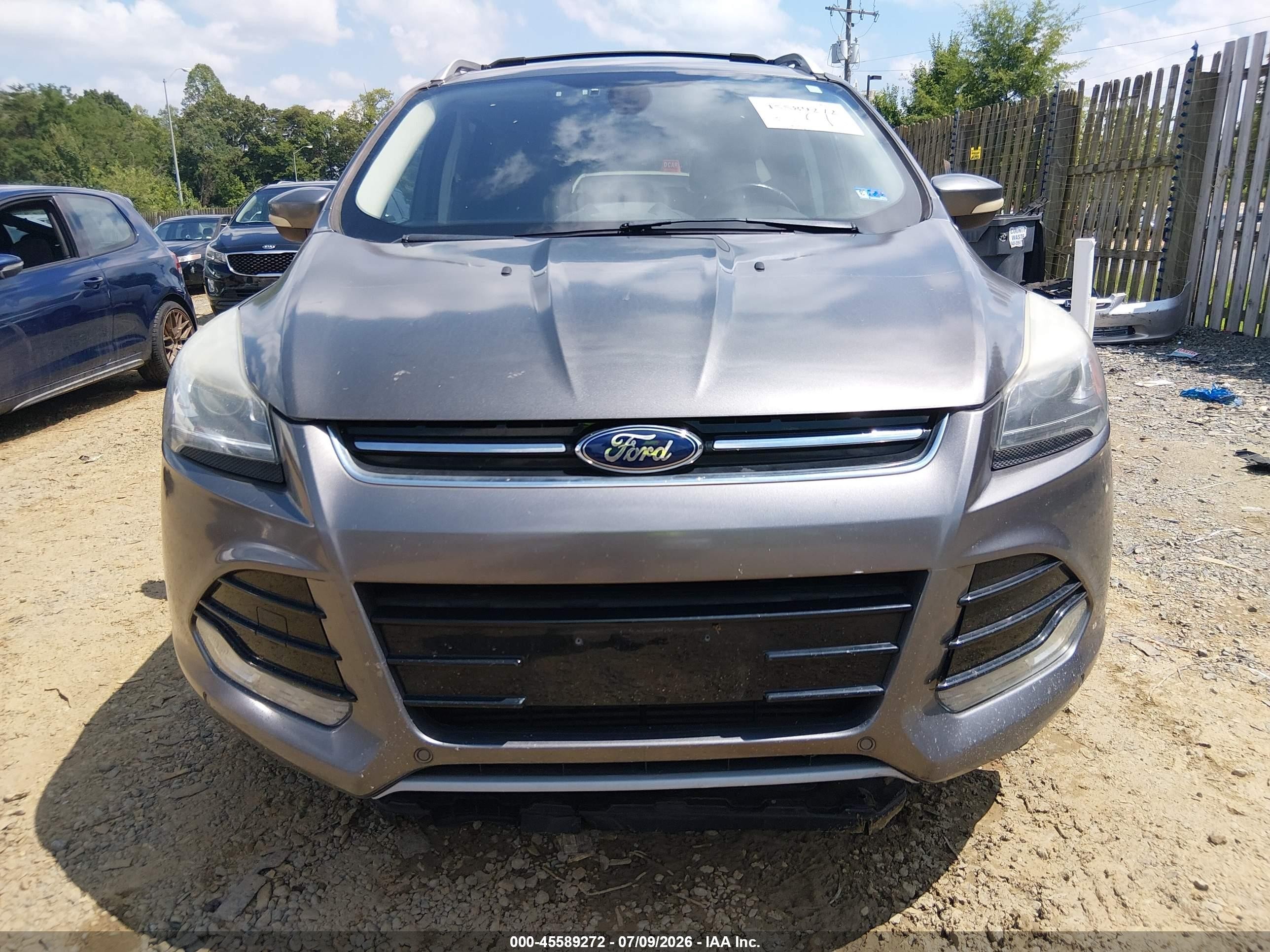 2013 Ford Escape Titanium Gray vin: 1FMCU9J98DUD28005