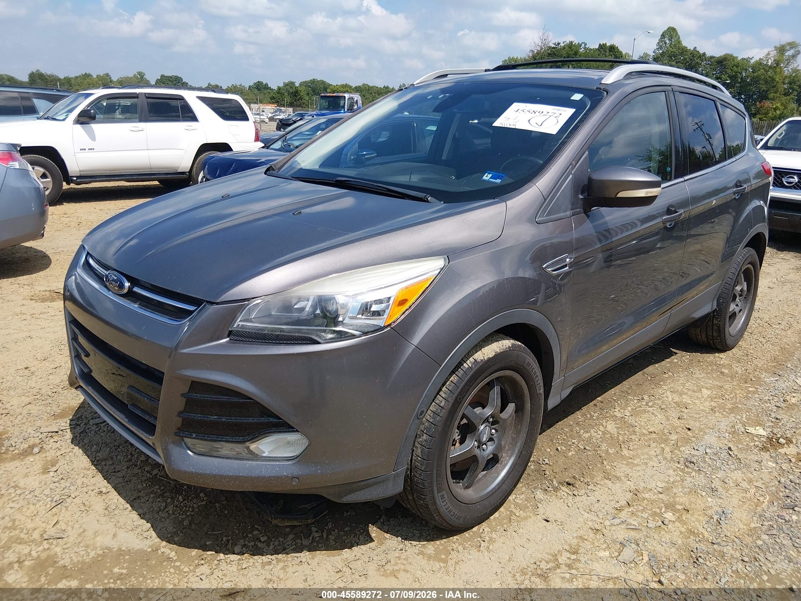 2013 Ford Escape Titanium Gray vin: 1FMCU9J98DUD28005