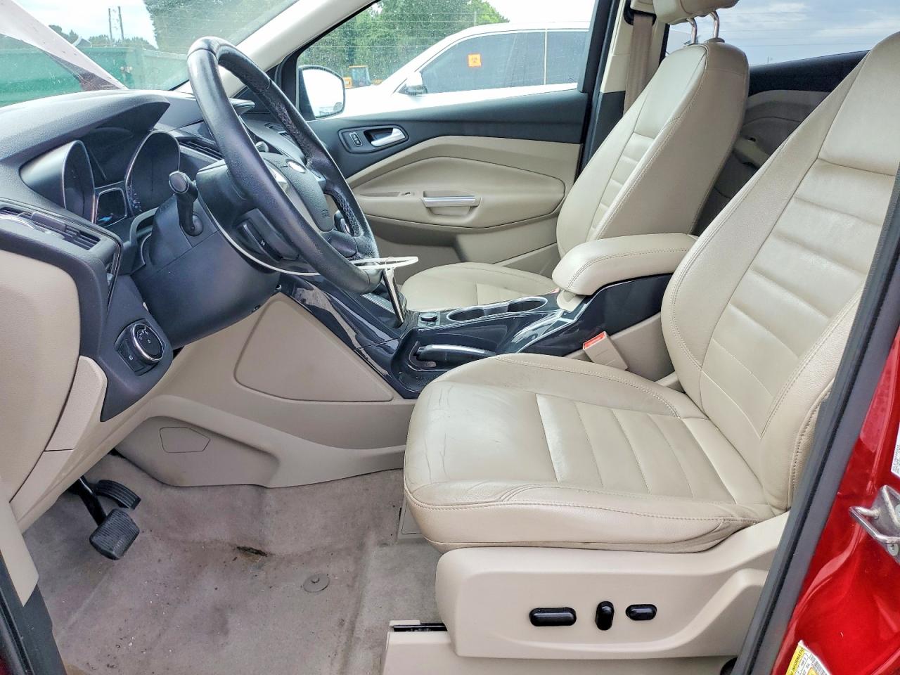 2014 Ford Escape Titanium Red vin: 1FMCU9J98EUA02545