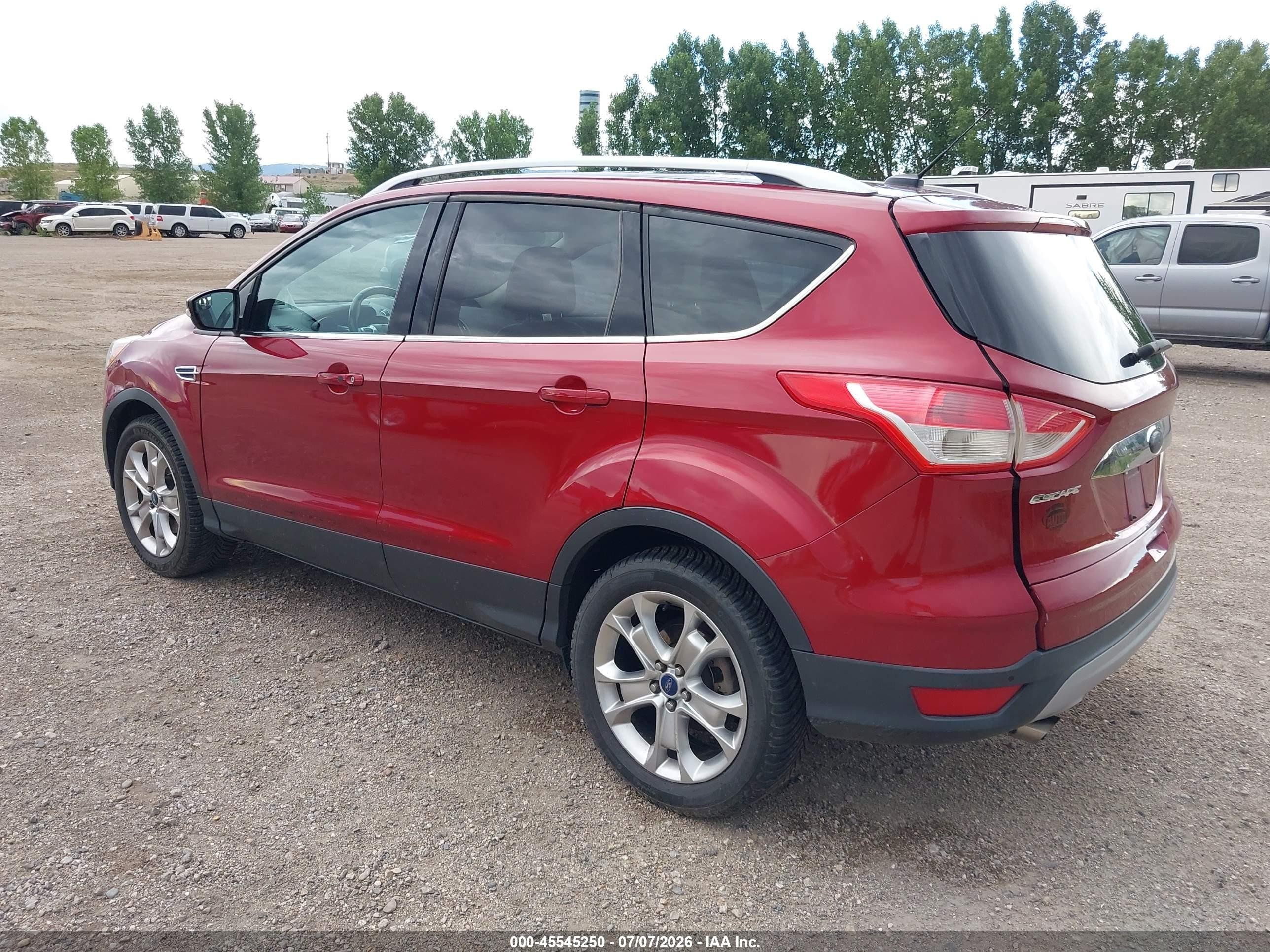 2014 Ford Escape Titanium Maroon vin: 1FMCU9J98EUA16185