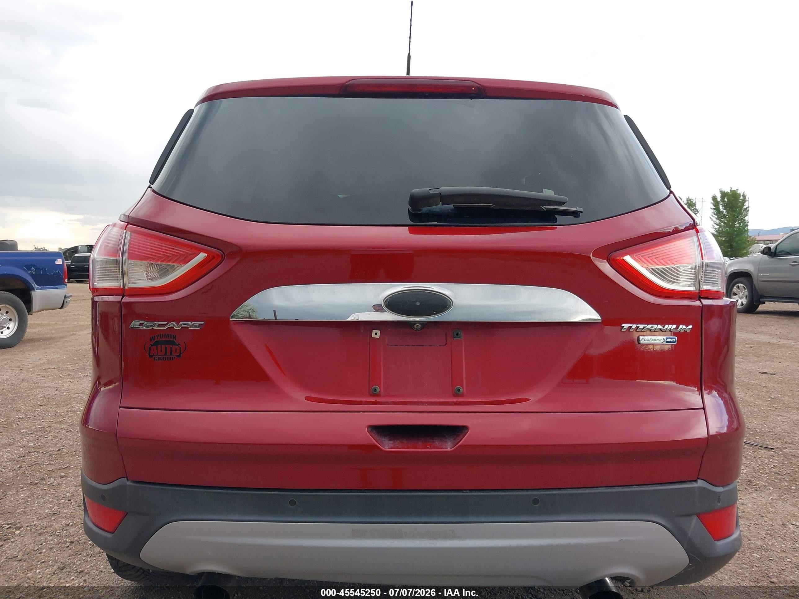 2014 Ford Escape Titanium Maroon vin: 1FMCU9J98EUA16185
