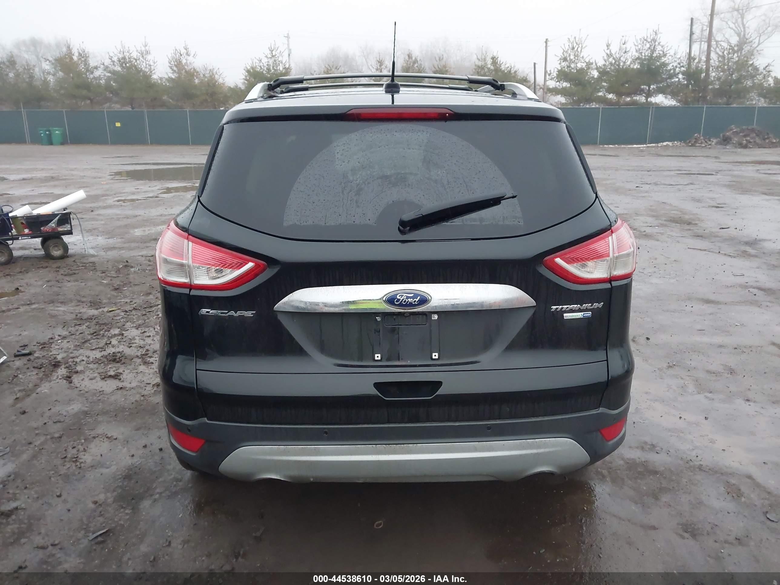 2014 Ford Escape Titanium Черный vin: 1FMCU9J98EUA49591