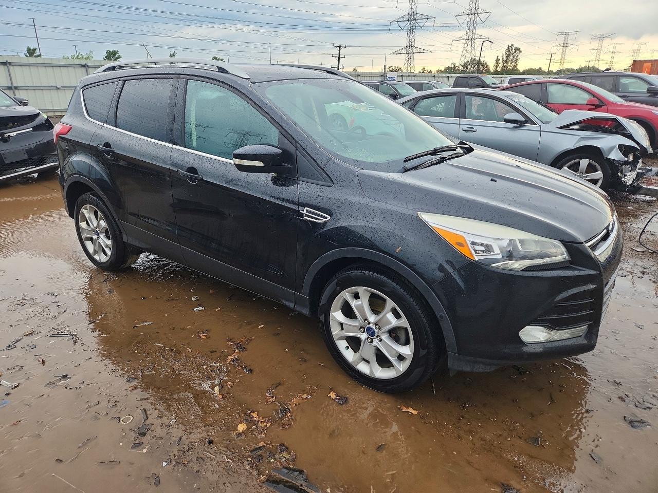 2014 Ford Escape Titanium Black vin: 1FMCU9J98EUA90688