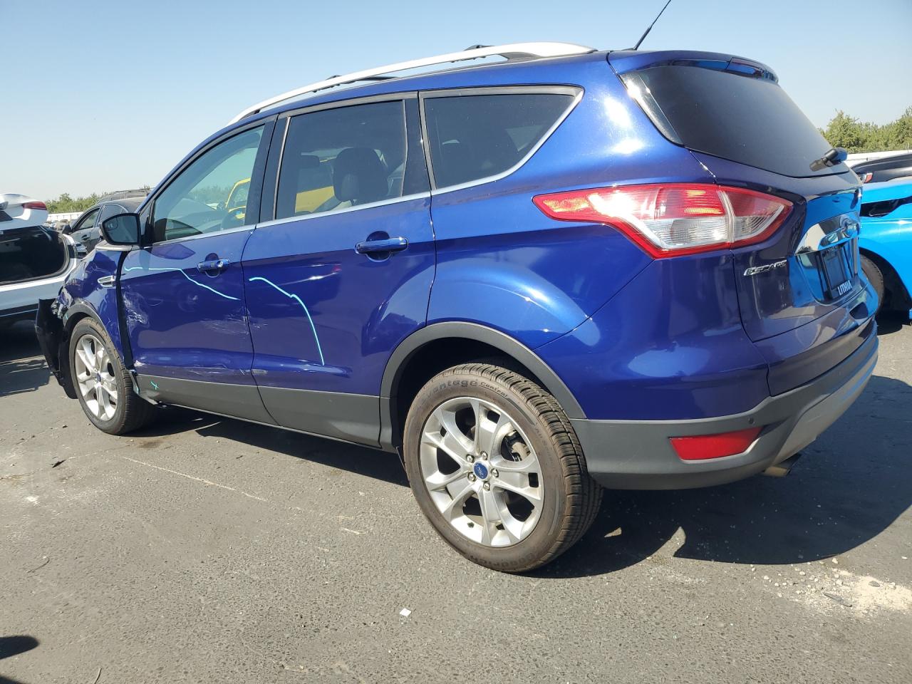 2014 Ford Escape Titanium Blue vin: 1FMCU9J98EUB09191